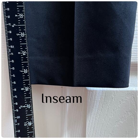 Theory Black Treeca 4 Modern Crepe Pants Size 12 Office Work Classic - Picture 9 of 12